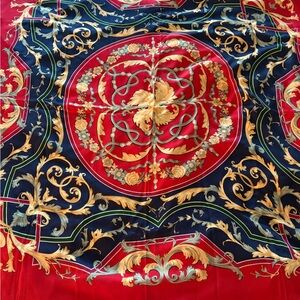 Gucci Red and Gold Scarf